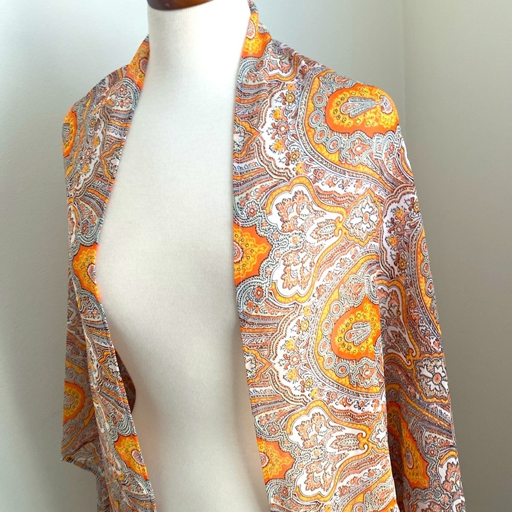 Ann Taylor Boho Print Cover Up Kimono One Size - Picture 3 of 8